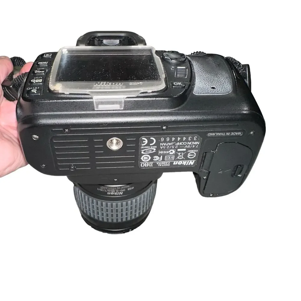 Nikon D80 DSLR Camera Bundle 2 Lenses Charger Manual
